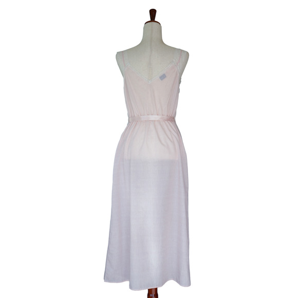 VTG Miss Siren Polka Dot Embroidery Slip Babydoll Dress 36 Fairy Coquette Nighty - Picture 4 of 16